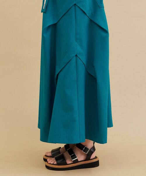 FRAPBOIS（フラボア）の「ウェザースカート（スカート・レディース・エメラルド/グレイッシュベージュ・1/0）」の11枚目の写真