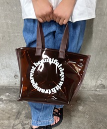 CIAOPANIC TYPY | 【KIDS】エコレザー切り替え2WAYクリアープールバッグ(スイムグッズ)