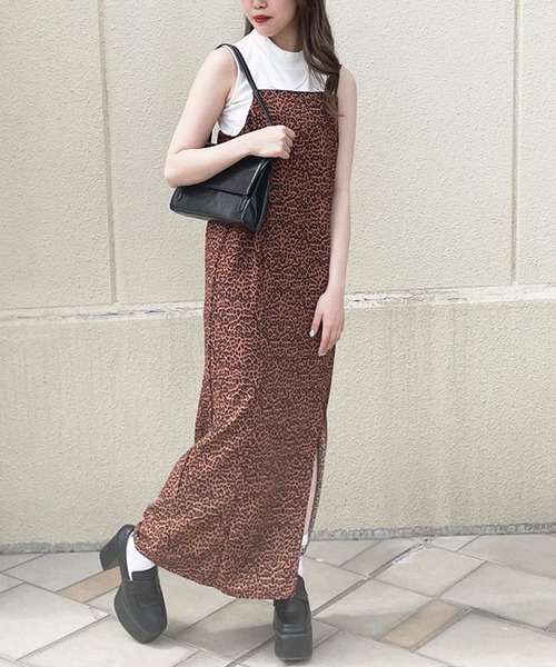 ANAP（アナップ）の「レオパード柄キャミワンピース（ワンピース・レディース・ブラウン/ライトベージュ・FREE）」の22枚目の写真