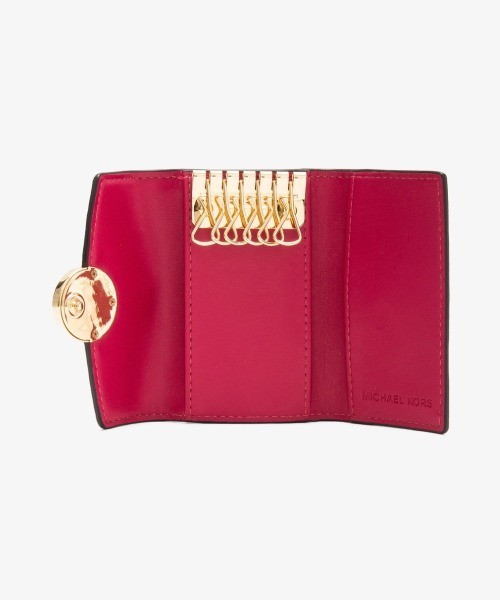 MICHAEL KORS（マイケルコース）の「FULTON キーケースホルダー スモール - MKシグネチャー（キーケース/キーアクセサリー・レディース・ピンク系・FREE）」の5枚目の写真