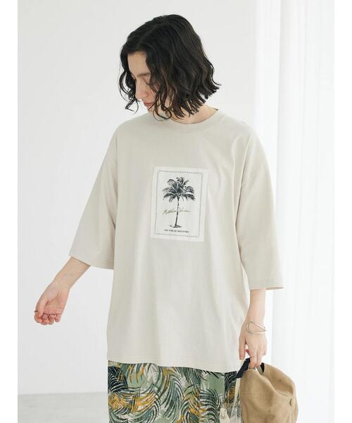 CRAFT STANDARD BOUTIQUE(クラフトスタンダードブティック)の「BOTANICAL ART TEE-I(Tシャツ/カットソー・レディース・オフホワイト/チャコールグレー/アイボリー/ブラック/グレイッシュベージュ/カーキ・L/XL/M)」の17枚目の写真