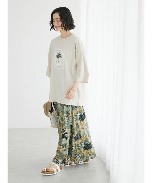CRAFT STANDARD BOUTIQUE(クラフトスタンダードブティック)の「BOTANICAL ART TEE-I(Tシャツ/カットソー・レディース・オフホワイト/チャコールグレー/アイボリー/ブラック/グレイッシュベージュ/カーキ・L/XL/M)」の22枚目の写真