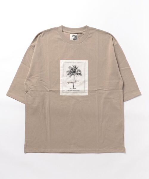 CRAFT STANDARD BOUTIQUE(クラフトスタンダードブティック)の「BOTANICAL ART TEE-I(Tシャツ/カットソー・レディース・オフホワイト/チャコールグレー/アイボリー/ブラック/グレイッシュベージュ/カーキ・L/XL/M)」の8枚目の写真