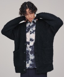 ADAM ET ROPE' | 【WEB限定】ボリュームスリーブ ビッグシルエット ロングカーディガン プードルニット/ユニセックス(カーディガン/ボレロ)