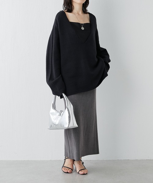 PAPILLONNER（パピヨネ）の「レザーワンハンドルショルダー（ショルダーバッグ・レディース・シルバー/ピンク・FREE）」の5枚目の写真