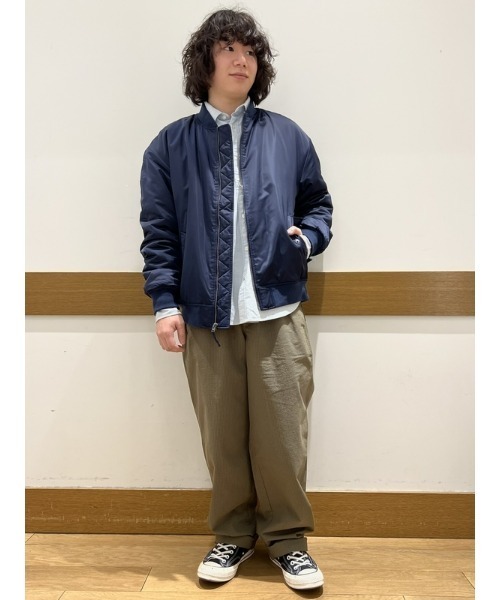GAP（ギャップ）の「ボンバージャケット（MA-1・メンズ・ネイビー/ブラック・XS/S/M/L/XL）」の15枚目の写真