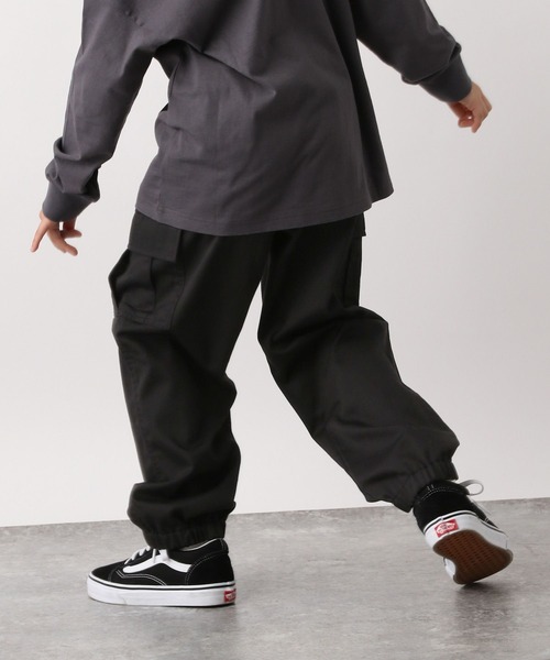 GLOBAL WORK(グローバルワーク)の「ツイルカーゴジョグパンツ907677(カーゴパンツ・キッズ・ブラック/カーキ・100cm/110cm/120cm/130cm/140cm/150cm/160cm)」の5枚目の写真