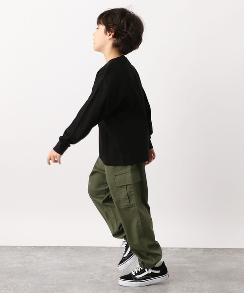 GLOBAL WORK(グローバルワーク)の「ツイルカーゴジョグパンツ907677(カーゴパンツ・キッズ・ブラック/カーキ・100cm/110cm/120cm/130cm/140cm/150cm/160cm)」の7枚目の写真