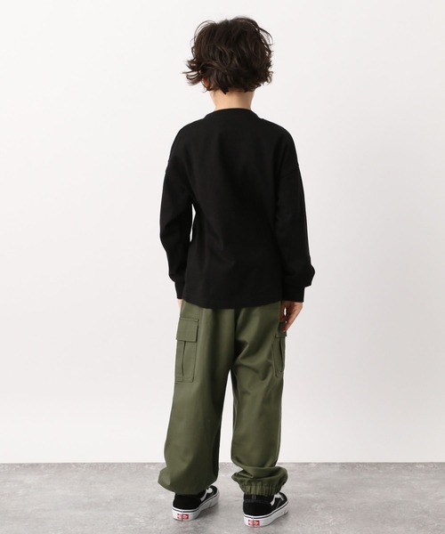 GLOBAL WORK(グローバルワーク)の「ツイルカーゴジョグパンツ907677(カーゴパンツ・キッズ・ブラック/カーキ・100cm/110cm/120cm/130cm/140cm/150cm/160cm)」の8枚目の写真
