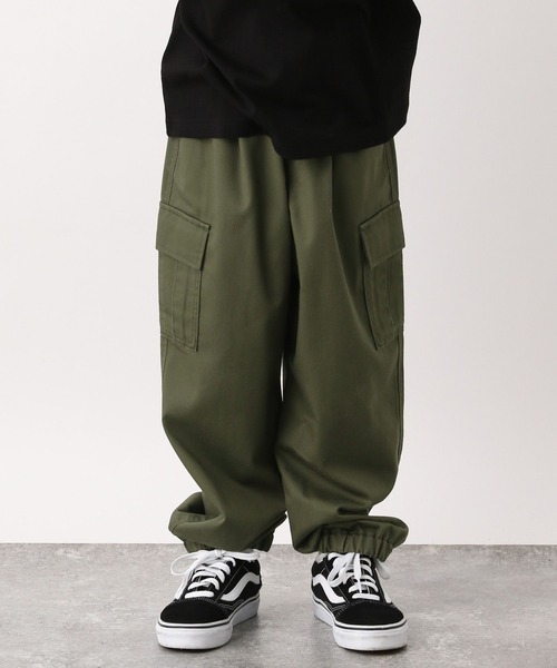 GLOBAL WORK(グローバルワーク)の「ツイルカーゴジョグパンツ907677(カーゴパンツ・キッズ・ブラック/カーキ・100cm/110cm/120cm/130cm/140cm/150cm/160cm)」の9枚目の写真