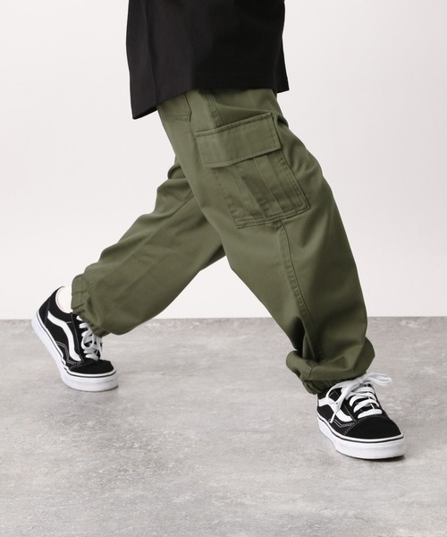 GLOBAL WORK(グローバルワーク)の「ツイルカーゴジョグパンツ907677(カーゴパンツ・キッズ・ブラック/カーキ・100cm/110cm/120cm/130cm/140cm/150cm/160cm)」の11枚目の写真