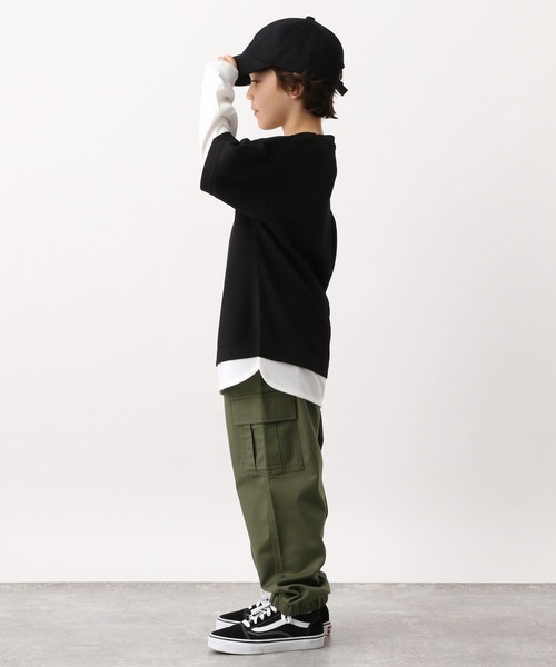 GLOBAL WORK(グローバルワーク)の「ツイルカーゴジョグパンツ907677(カーゴパンツ・キッズ・ブラック/カーキ・100cm/110cm/120cm/130cm/140cm/150cm/160cm)」の15枚目の写真