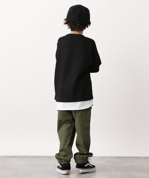 GLOBAL WORK(グローバルワーク)の「ツイルカーゴジョグパンツ907677(カーゴパンツ・キッズ・ブラック/カーキ・100cm/110cm/120cm/130cm/140cm/150cm/160cm)」の16枚目の写真