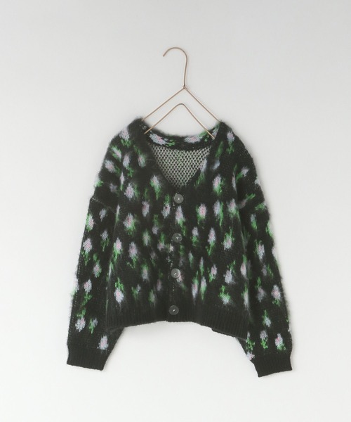 LOWRYS FARM（ローリーズファーム）の「シャギーフラワージャガードカーデ　973679（ニット/セーター・キッズ・ホワイト/ブラック/イエロー・110cm/120cm/130cm/150cm/140cm）」の12枚目の写真