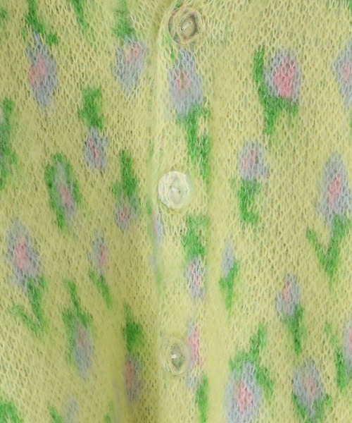 LOWRYS FARM（ローリーズファーム）の「シャギーフラワージャガードカーデ　973679（ニット/セーター・キッズ・ホワイト/ブラック/イエロー・110cm/120cm/130cm/150cm/140cm）」の21枚目の写真