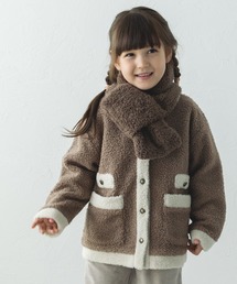 pairmanon | ボアフリース 異素材 切替 マフラー スヌード(マフラー)