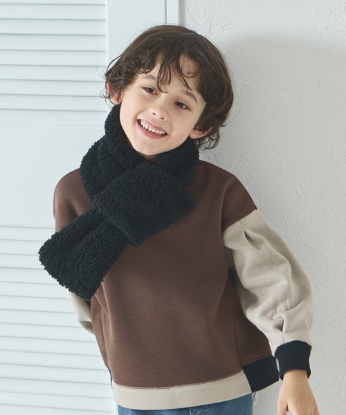 ボア 異素材切り替え マフラー（マフラー）｜pairmanon（ペアマノン