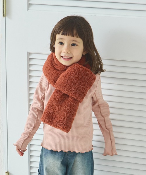 ボア 異素材切り替え マフラー（マフラー）｜pairmanon（ペアマノン