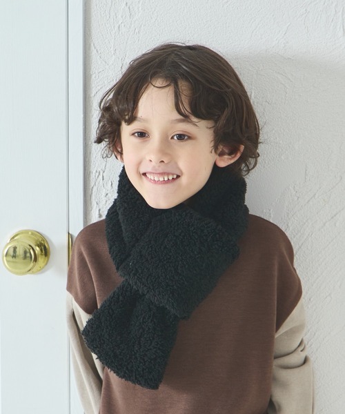 KAPITAL KOUNTRY リメイク マフラー／デニム × ニット × ボア Kapital