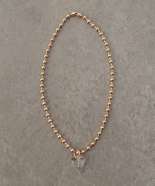 FREAK'S STORE（フリークスストア）の「ハート ボールチェーン ネックレス（ネックレス・レディース・ゴールド/シルバー・ONE SIZE）」の4枚目の写真