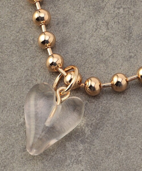 FREAK'S STORE（フリークスストア）の「ハート ボールチェーン ネックレス（ネックレス・レディース・ゴールド/シルバー・ONE SIZE）」の6枚目の写真