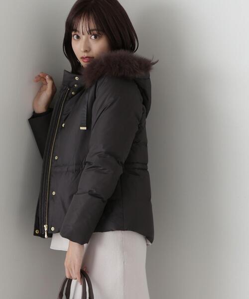 PROPORTION BODY DRESSING（プロポーションボディドレッシング）の「ウエストマークショートダウン / 1213255007（ダウンジャケット/コート・レディース・グレー/ブラック/ホワイト系その他・MEDIUM/SMALL/X-SMALL）」の6枚目の写真
