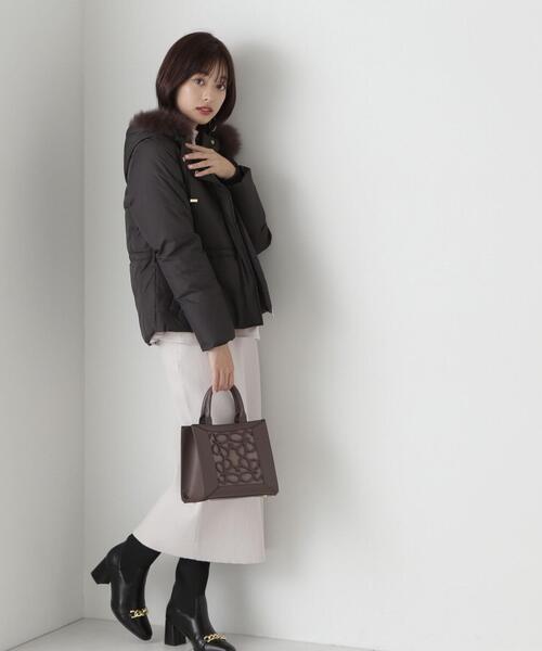 PROPORTION BODY DRESSING（プロポーションボディドレッシング）の「ウエストマークショートダウン / 1213255007（ダウンジャケット/コート・レディース・グレー/ブラック/ホワイト系その他・MEDIUM/SMALL/X-SMALL）」の8枚目の写真