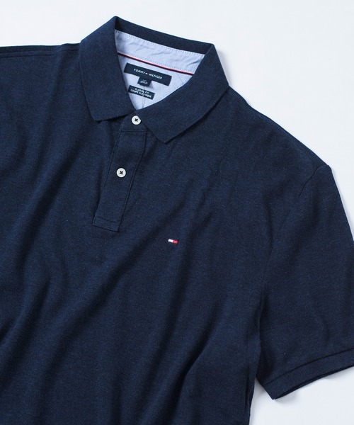 TOMMY HILFIGER（トミーヒルフィガー）の「【TOMMY HILFIGER】ベーシック ワンポイントロゴ ポロシャツ ゴルフ ギフト プレゼント 贈り物 7802266（ポロシャツ・メンズ・ネイビー/グレー/レッド/ホワイト/ブラック・L/S/M）」の4枚目の写真