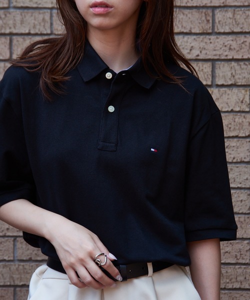 TOMMY HILFIGER（トミーヒルフィガー）の「【TOMMY HILFIGER】ベーシック ワンポイントロゴ ポロシャツ ゴルフ ギフト プレゼント 贈り物 7802266（ポロシャツ・メンズ・ネイビー/グレー/レッド/ホワイト/ブラック・L/S/M）」の2枚目の写真