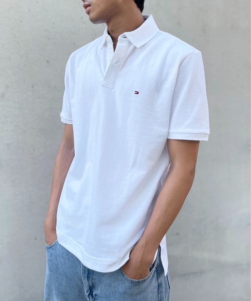 TOMMY HILFIGER（トミーヒルフィガー）の「【TOMMY HILFIGER】ベーシック ワンポイントロゴ ポロシャツ ゴルフ ギフト プレゼント 贈り物 7802266（ポロシャツ・メンズ・ネイビー/グレー/レッド/ホワイト/ブラック・L/S/M）」の6枚目の写真