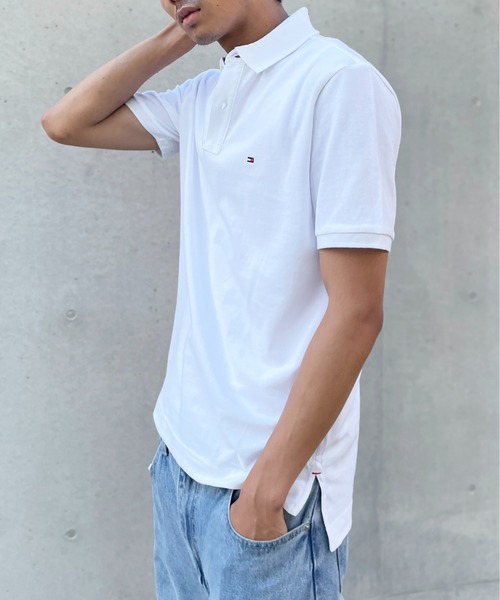 TOMMY HILFIGER（トミーヒルフィガー）の「【TOMMY HILFIGER】ベーシック ワンポイントロゴ ポロシャツ ゴルフ ギフト プレゼント 贈り物 7802266（ポロシャツ・メンズ・ネイビー/グレー/レッド/ホワイト/ブラック・L/S/M）」の11枚目の写真