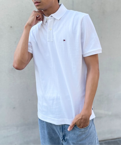 TOMMY HILFIGER（トミーヒルフィガー）の「【TOMMY HILFIGER】ベーシック ワンポイントロゴ ポロシャツ ゴルフ ギフト プレゼント 贈り物 7802266（ポロシャツ・メンズ・ネイビー/グレー/レッド/ホワイト/ブラック・L/S/M）」の8枚目の写真