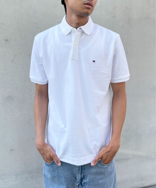 TOMMY HILFIGER（トミーヒルフィガー）の「【TOMMY HILFIGER】ベーシック ワンポイントロゴ ポロシャツ ゴルフ ギフト プレゼント 贈り物 7802266（ポロシャツ・メンズ・ネイビー/グレー/レッド/ホワイト/ブラック・L/S/M）」の9枚目の写真