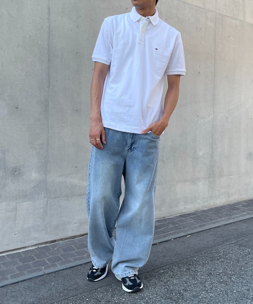 TOMMY HILFIGER（トミーヒルフィガー）の「【TOMMY HILFIGER】ベーシック ワンポイントロゴ ポロシャツ ゴルフ ギフト プレゼント 贈り物 7802266（ポロシャツ・メンズ・ネイビー/グレー/レッド/ホワイト/ブラック・L/S/M）」の15枚目の写真