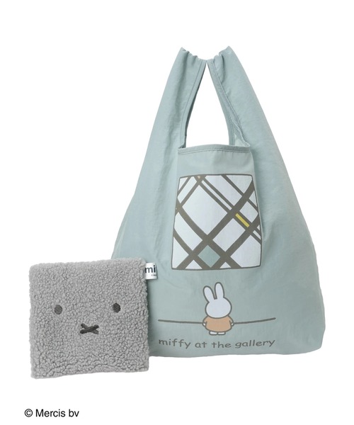 Green　Parks（グリーンパークス）の「miffy/エコバッグ（エコバッグ/サブバッグ・レディース・オフホワイト/ピンク/ミント/サックスブルー・FREE）」の16枚目の写真