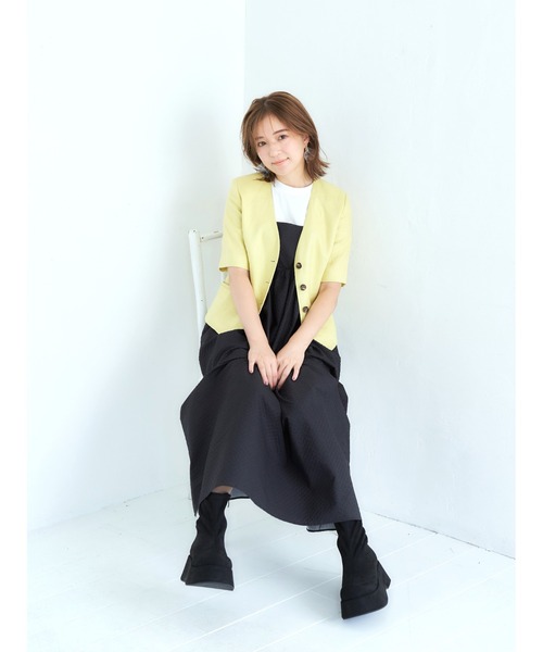 Realta（レアルタ）の「Realta(レアルタ)7cm厚底ウエッジソールストレッチショートブーツ（ブーツ・レディース・ブラック系その他/ブラック・M/S/L/LL）」の8枚目の写真