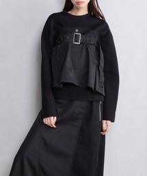 ロンT×ベアトップ