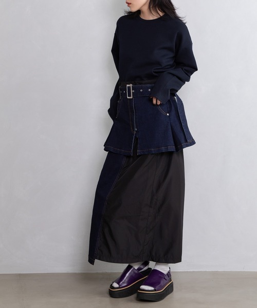 MARECHAL TERRE(マルシャルテル)の「ロンT×ベアトップ(その他トップス・レディース・ブラック/ブルー/カーキ/インディゴブルー・MEDIUM)」の19枚目の写真