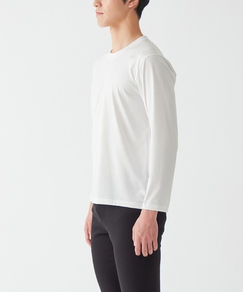 adidas（アディダス）の「adidas/アディダス ワンポイントロゴ クルーネック ロングスリーブ 綿混タイプ（その他アンダーウェア/インナー・メンズ・ブラック/ブルー系その他/オレンジ系その他/ホワイト・LARGE/MEDIUM）」の5枚目の写真