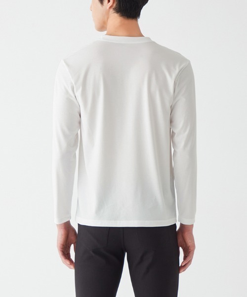 adidas（アディダス）の「adidas/アディダス ワンポイントロゴ クルーネック ロングスリーブ 綿混タイプ（その他アンダーウェア/インナー・メンズ・ブラック/ブルー系その他/オレンジ系その他/ホワイト・LARGE/MEDIUM）」の6枚目の写真