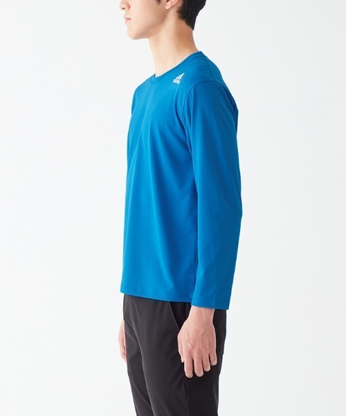 adidas（アディダス）の「adidas/アディダス ワンポイントロゴ クルーネック ロングスリーブ 綿混タイプ（その他アンダーウェア/インナー・メンズ・ブラック/ブルー系その他/オレンジ系その他/ホワイト・LARGE/MEDIUM）」の13枚目の写真