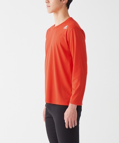 adidas（アディダス）の「adidas/アディダス ワンポイントロゴ クルーネック ロングスリーブ 綿混タイプ（その他アンダーウェア/インナー・メンズ・ブラック/ブルー系その他/オレンジ系その他/ホワイト・LARGE/MEDIUM）」の21枚目の写真