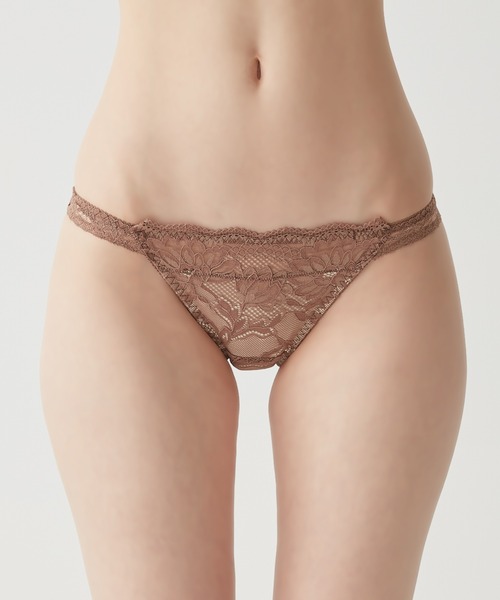 Tuche（トゥシェ）の「Tuche/トゥシェ ふわっと盛れる Sweet Make Bra ペアショーツ（ショーツ・レディース・ライラック/イエロー系その他/ダークブルー/ブルー系その他/ブラック/ブラウン系その他/ブラウン系その他2/レッド系その他/パープル/グレー系その他2/ピンク系その他/モスグリーン/ライトホワイト/ピンク系その他2・MEDIUM/X-LARGE/LARGE）」の5枚目の写真