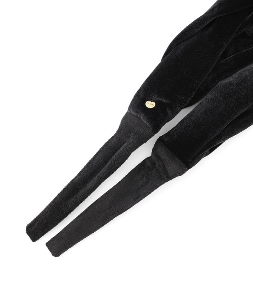 ANEMONE（アネモネ）の「ベロアバックワイヤーターバン（ヘアバンド・レディース・パープル/ブルー/ブラウン/ブラック・FREE）」の10枚目の写真