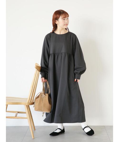 ehka sopo（エヘカソポ）の「ゴブランジレセットワンピース（ワンピース・レディース・ブラック/グリーン・F）」の13枚目の写真