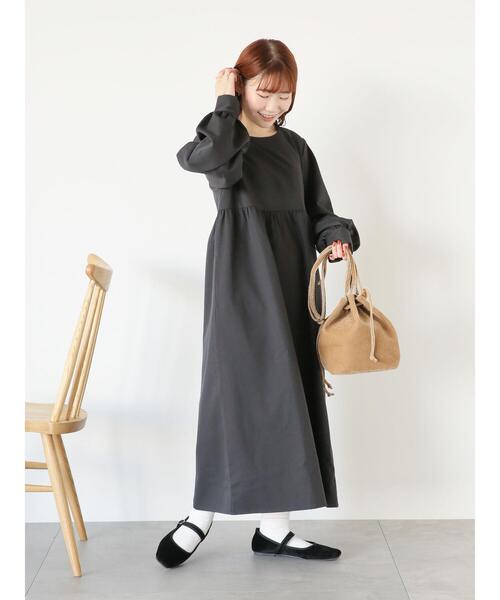 ehka sopo（エヘカソポ）の「ゴブランジレセットワンピース（ワンピース・レディース・ブラック/グリーン・F）」の14枚目の写真