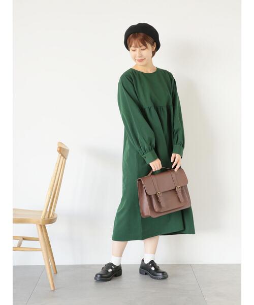 ehka sopo（エヘカソポ）の「ゴブランジレセットワンピース（ワンピース・レディース・ブラック/グリーン・F）」の16枚目の写真