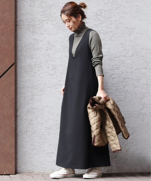 シックトロVネックワンピース JOURNALSTANDARD WEB限定追加4》シックトロVネックワンピース（ワンピース