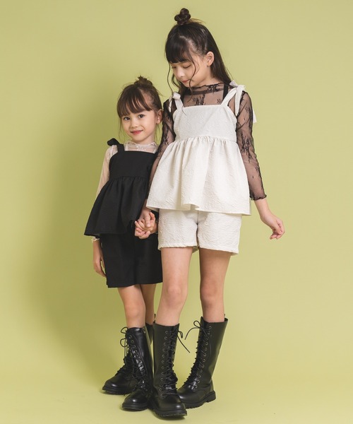 セット売りCen. ジャガードチュニックとリボンレギンスパンツ38　早い者勝ち セール】ジャガードリボンショルダーチュニック（チュニック