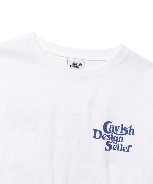 Cavish（カビシ）の「【UNISEX】CAVISH／セラーロゴ長袖Tシャツ（Tシャツ/カットソー・レディース・ホワイト/ブラック・MEDIUM/SMALL/LARGE）」の4枚目の写真